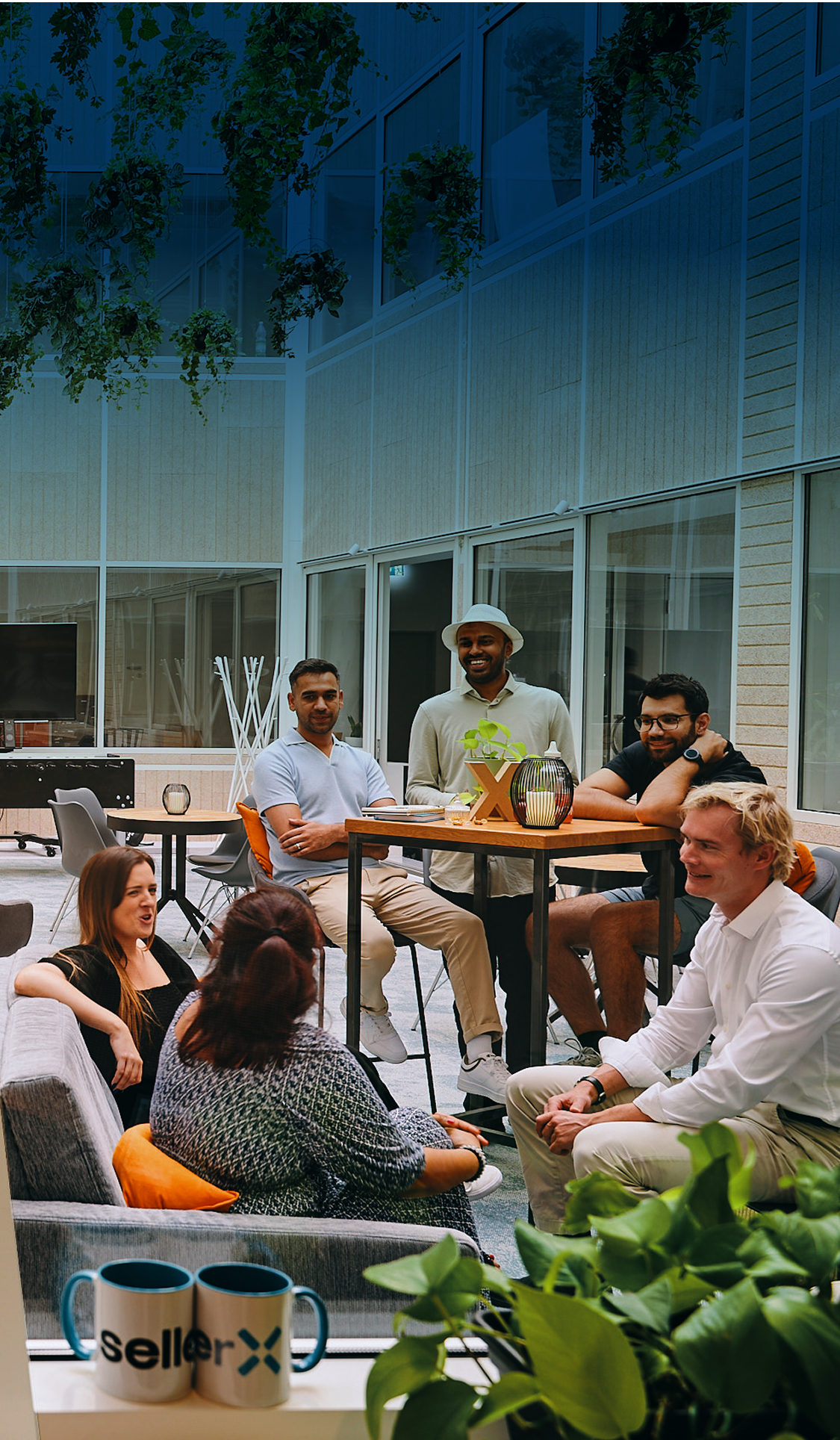 Modern office collaboration space