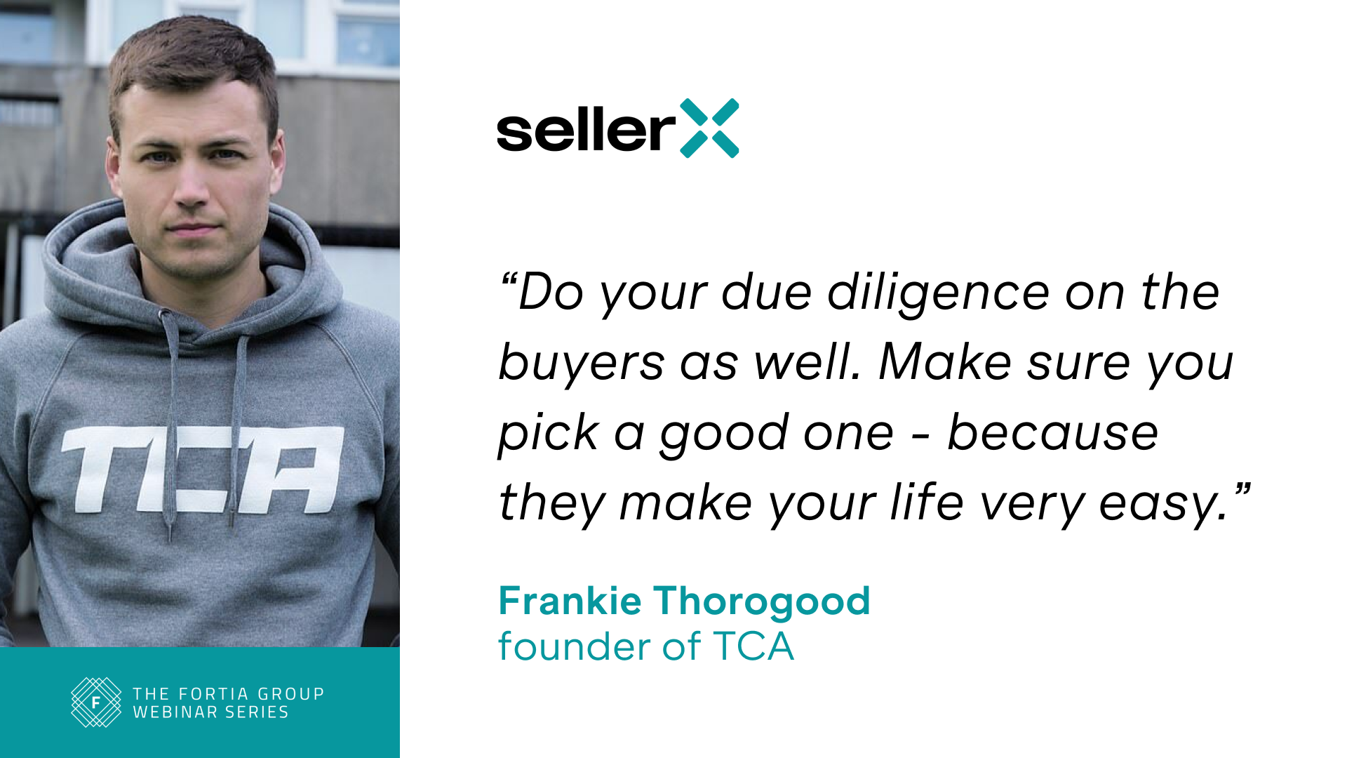 Frankie from TCA on why he sold his Amazon FBA business